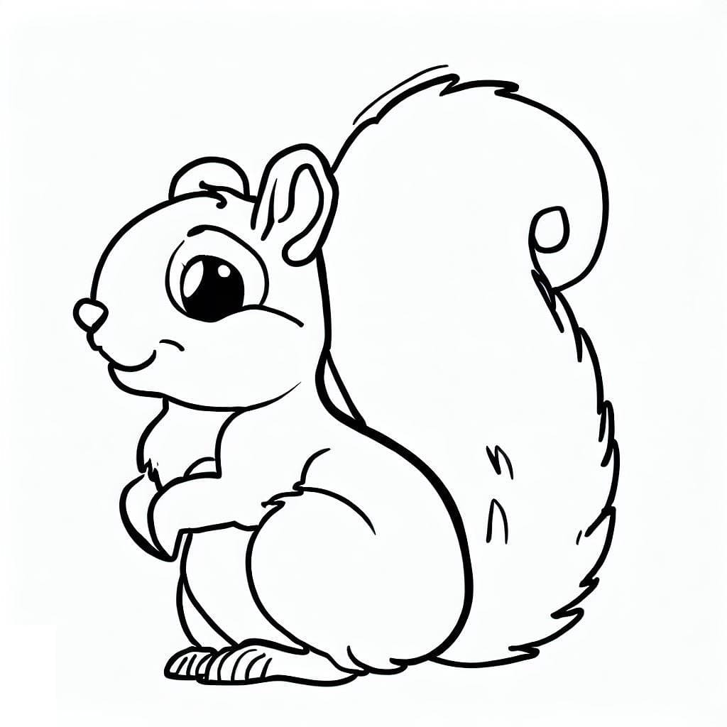 Squirrel Coloring Pages ColoringLib