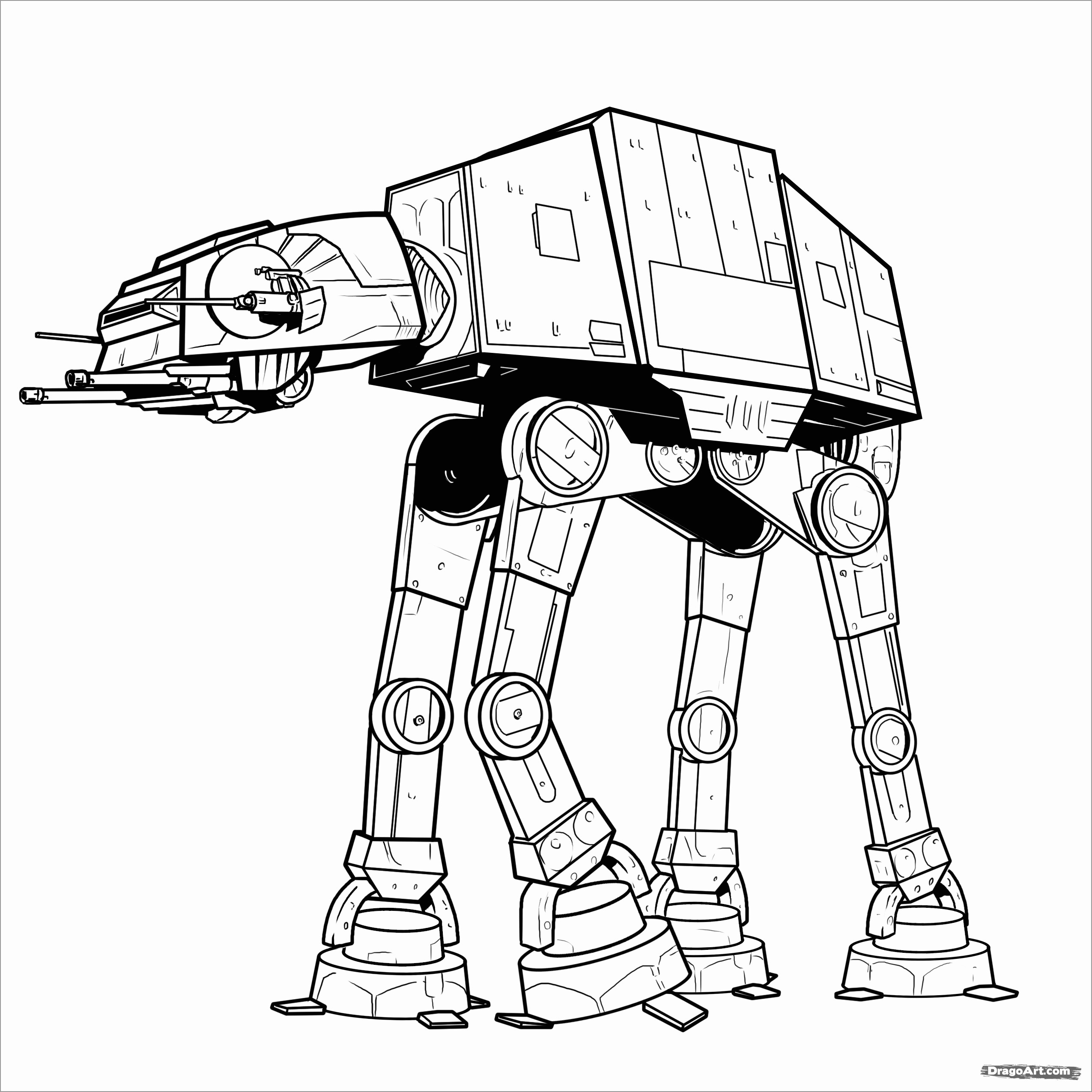 Star Wars Coloring Pages At at ColoringBay
