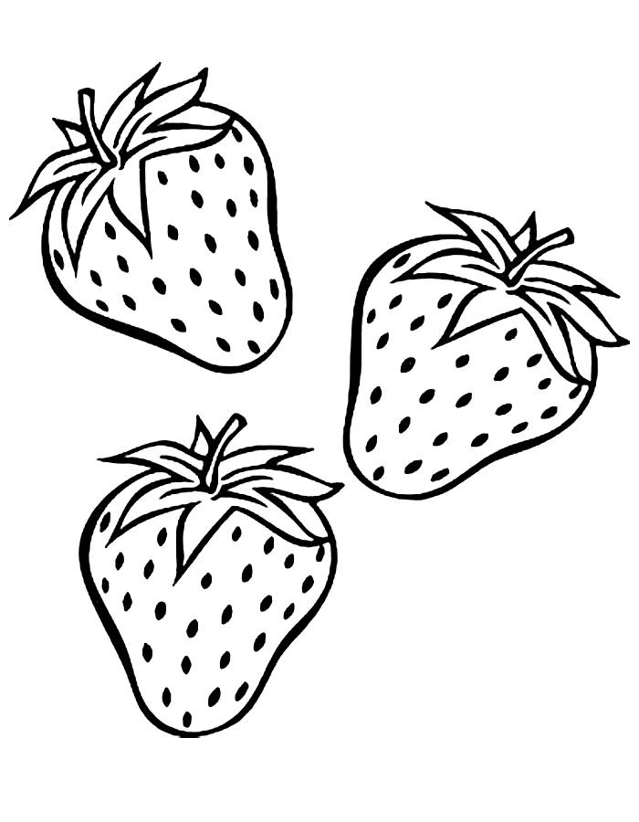 Strawberry Plant Coloring Page Strawberry Plant Coloring Page