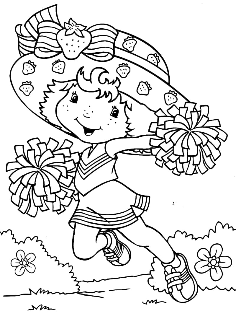 strawberry shortcake coloring page