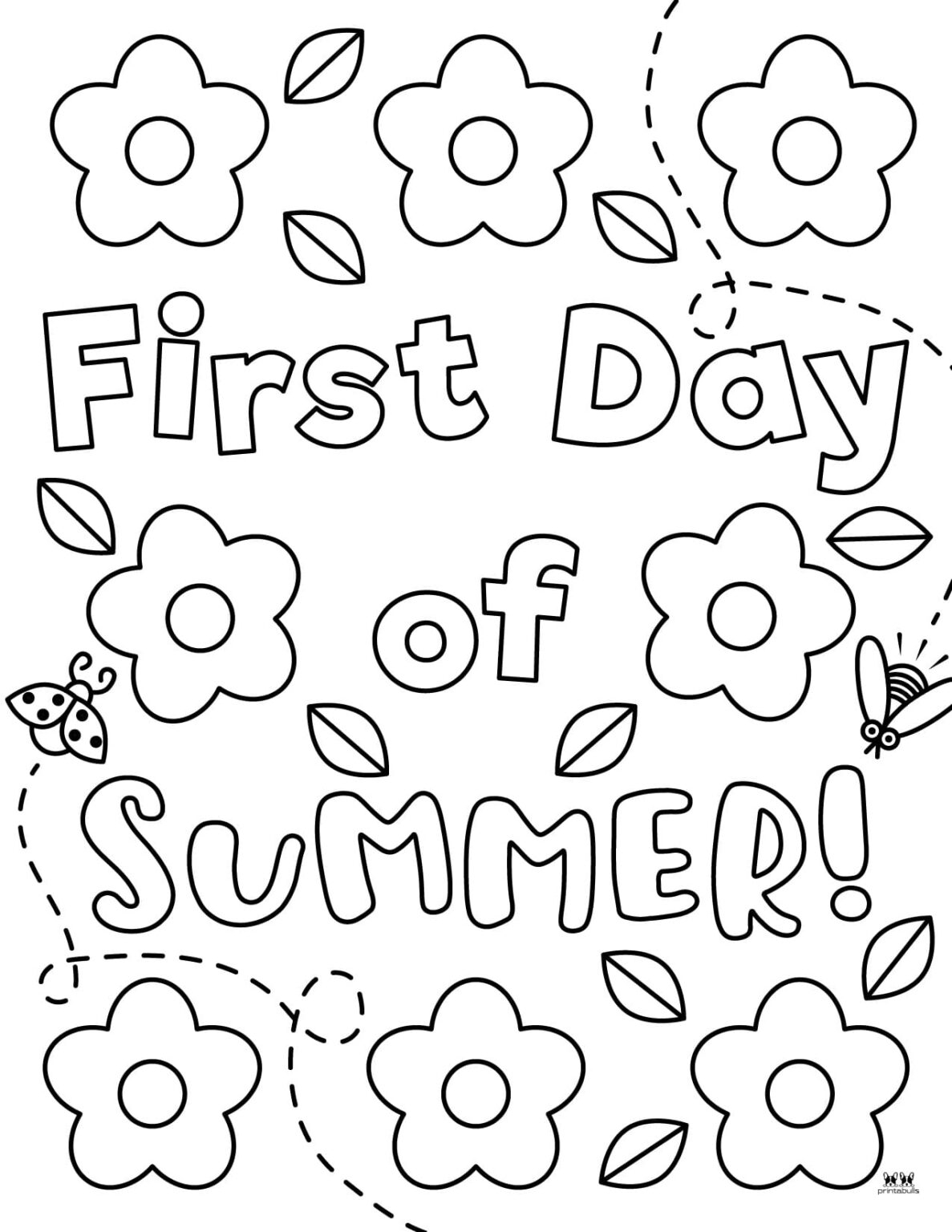 Summer Coloring Page Printable Summer Coloring Page Printable