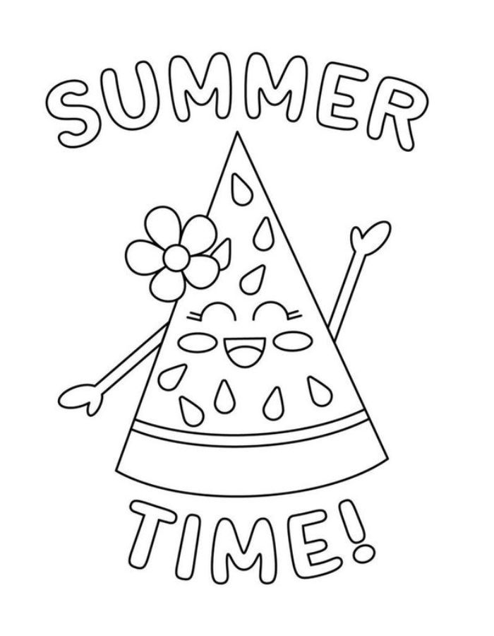 summer coloring page summer coloring page