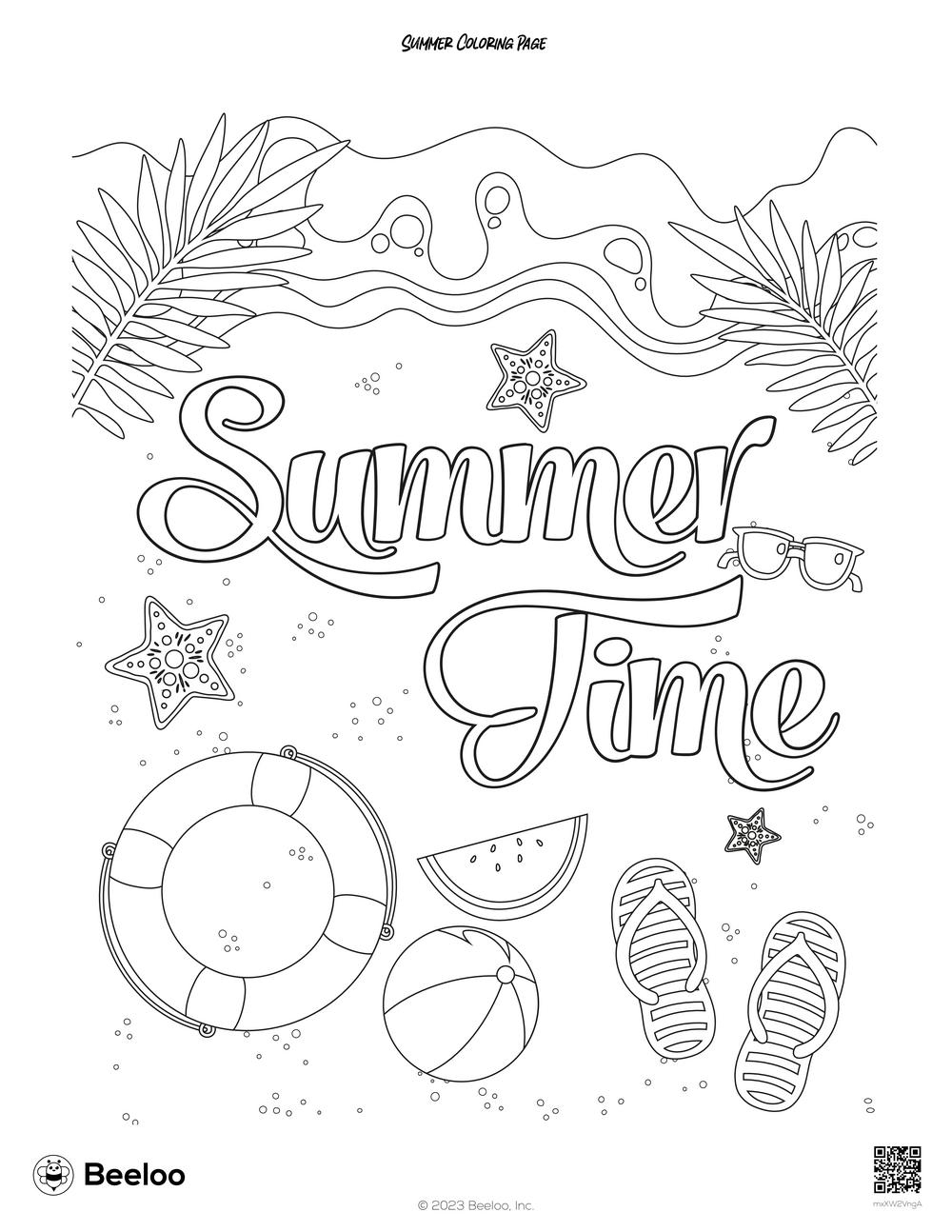 Summer themed Coloring Pages Beeloo Printable Crafts And Activities Summer themed Coloring Pages Beeloo Printable Crafts And Activities