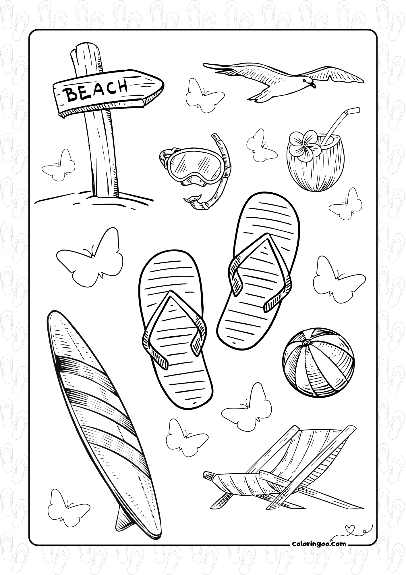 Summertime Coloring Pages 2025 Summertime Coloring Pages 2025