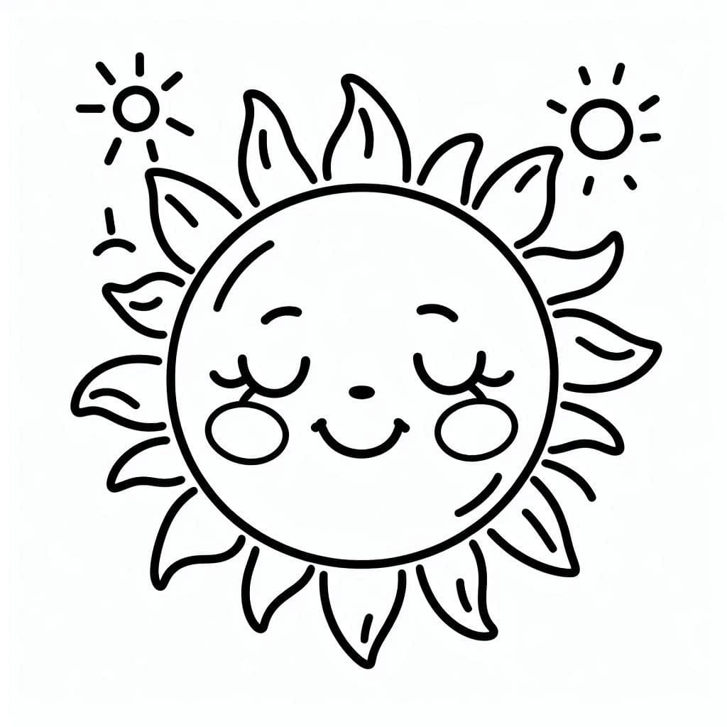sun coloring page sun coloring page