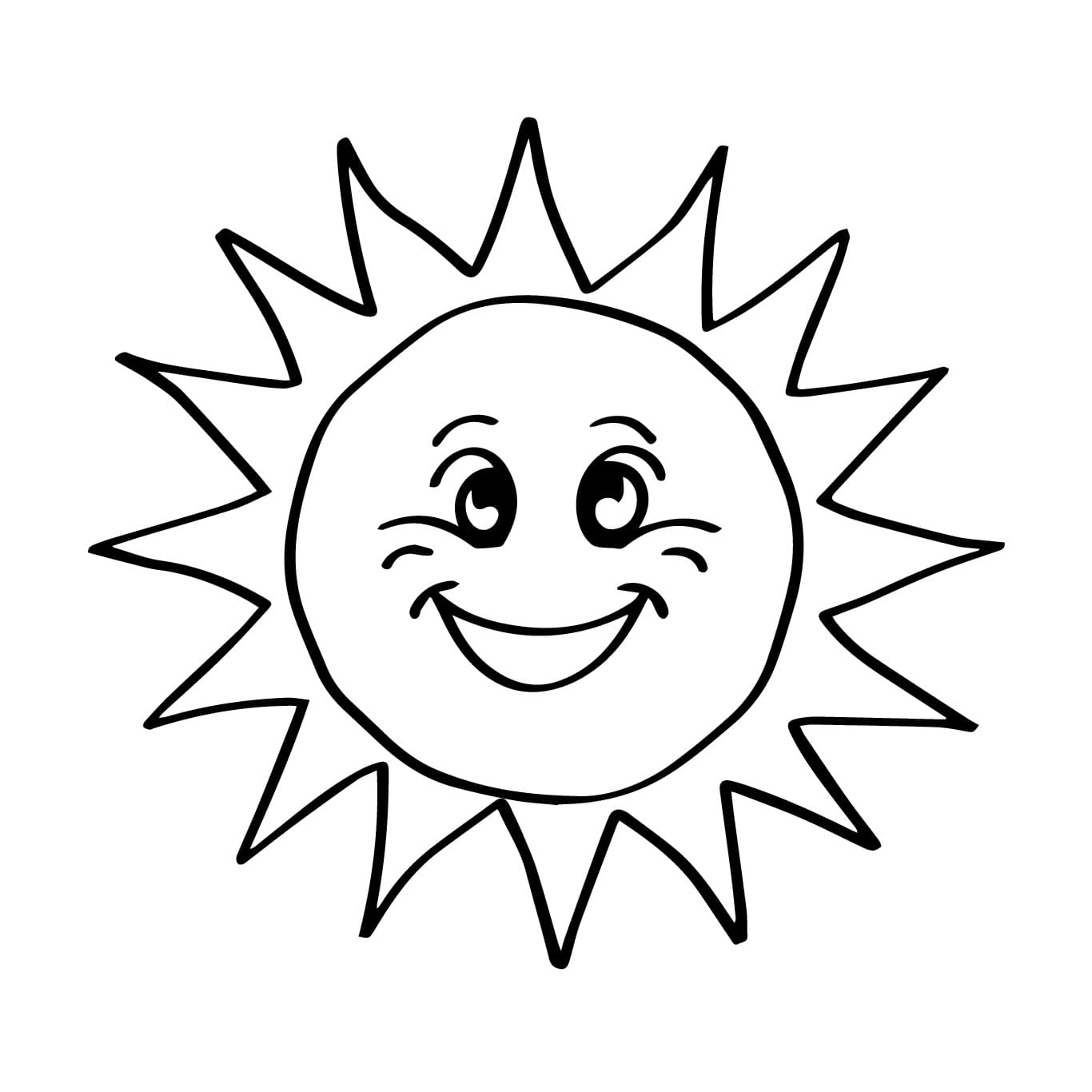 Sun Coloring Pages ColoringLib Sun Coloring Pages ColoringLib