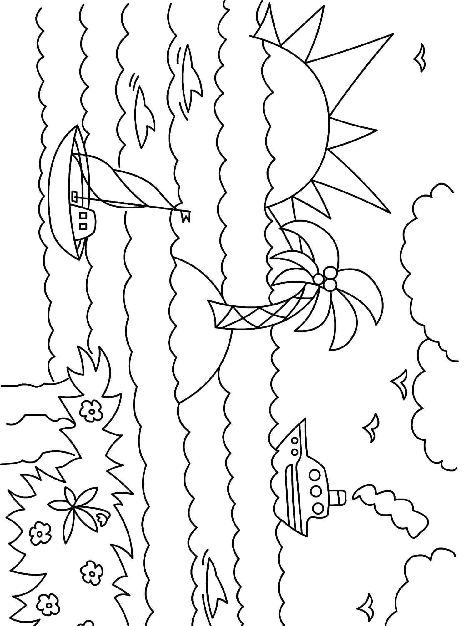 Sunset Coloring Pages Sunset Coloring Pages
