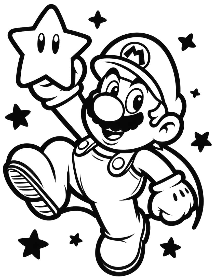 Super Mario Bros Coloring Pages 57 Brand New Sheets To Color Mario 
