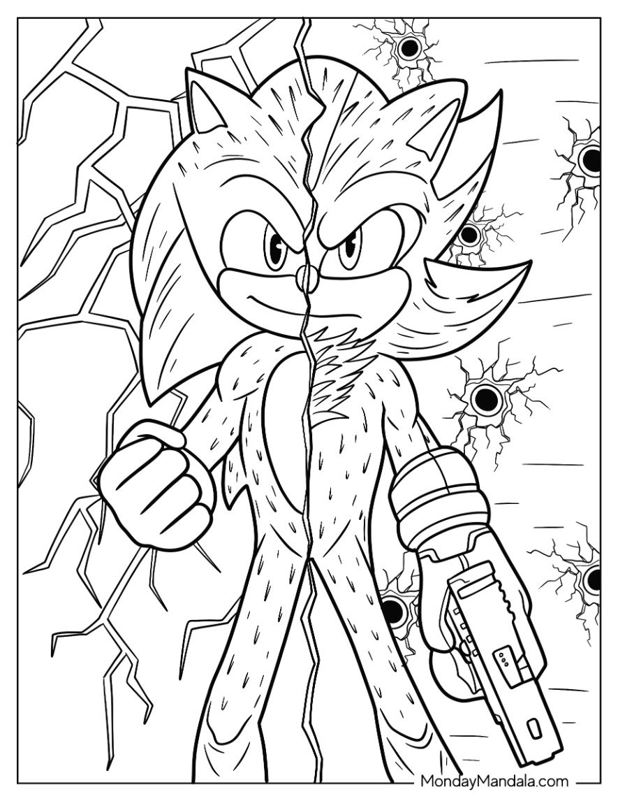 Super Shadow Coloring Pages 2025 Super Shadow Coloring Pages 2025