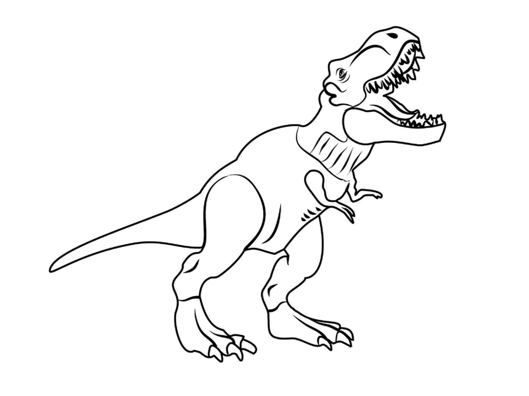 t rex coloring page