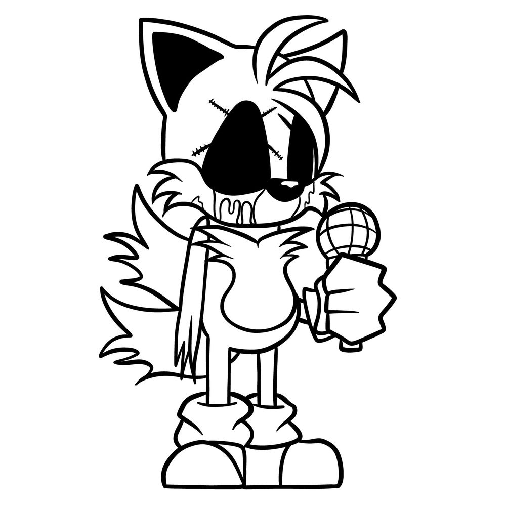 tails coloring pages tails coloring pages