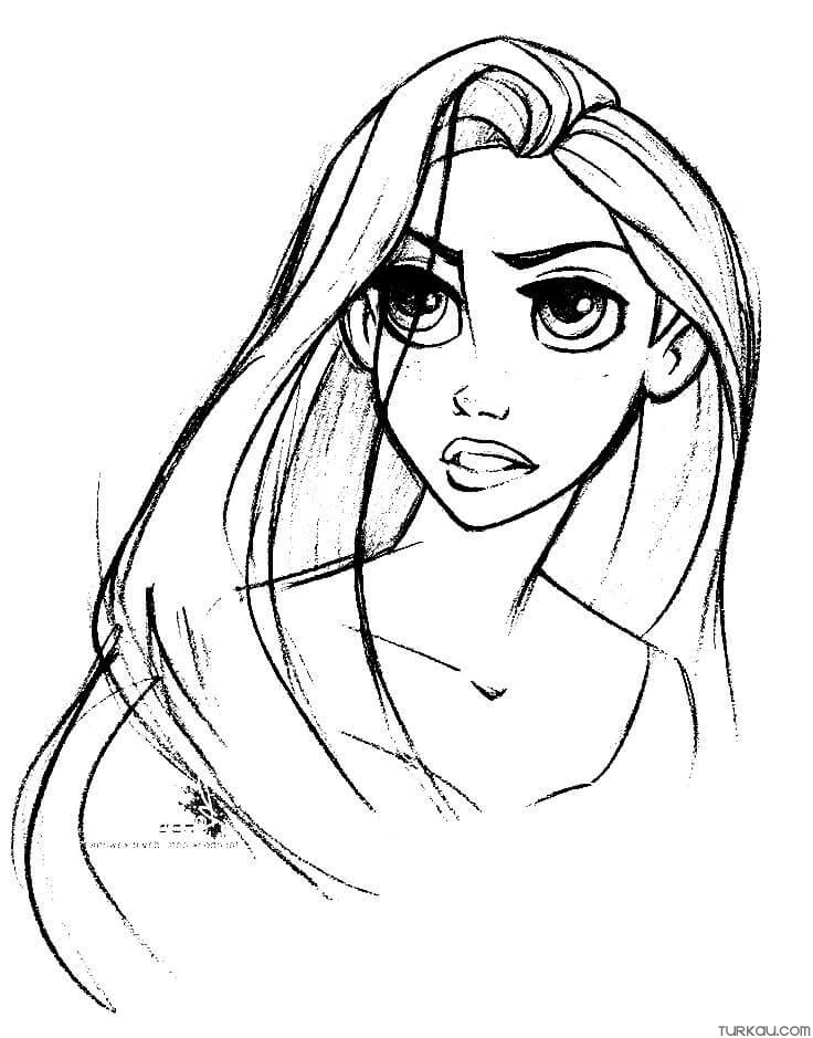 tangled coloring pages
