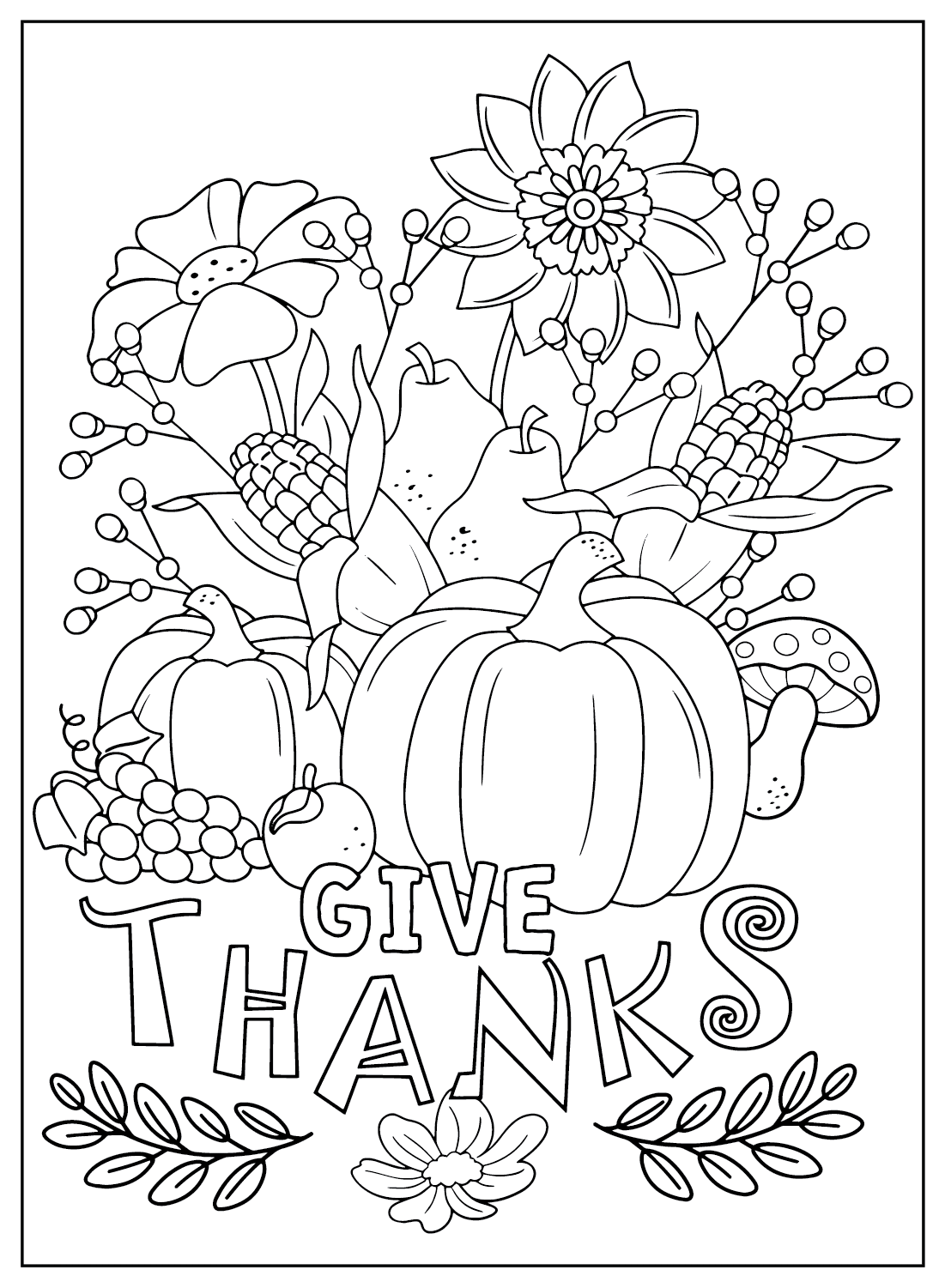 free thanksgiving color pages free thanksgiving color pages