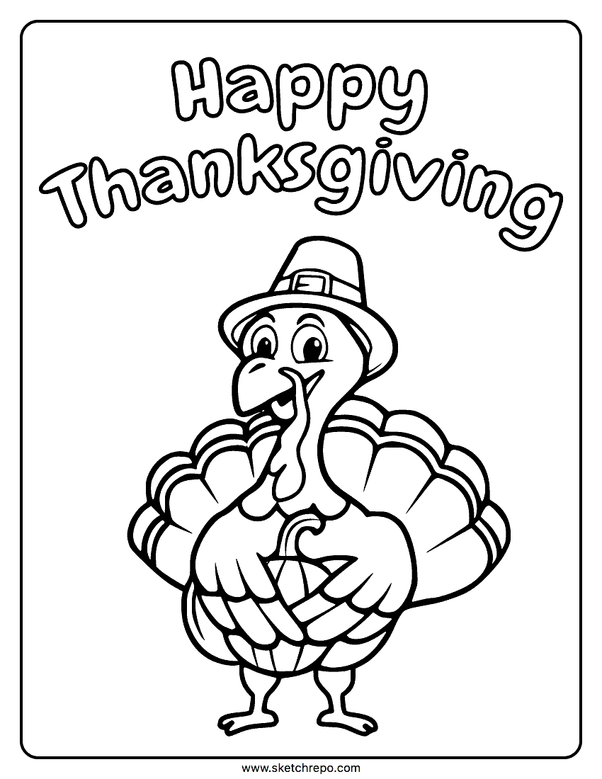 thanksgiving coloring page