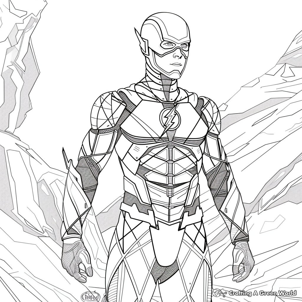 The Flash Coloring Pages Cwl Org Infoupdate