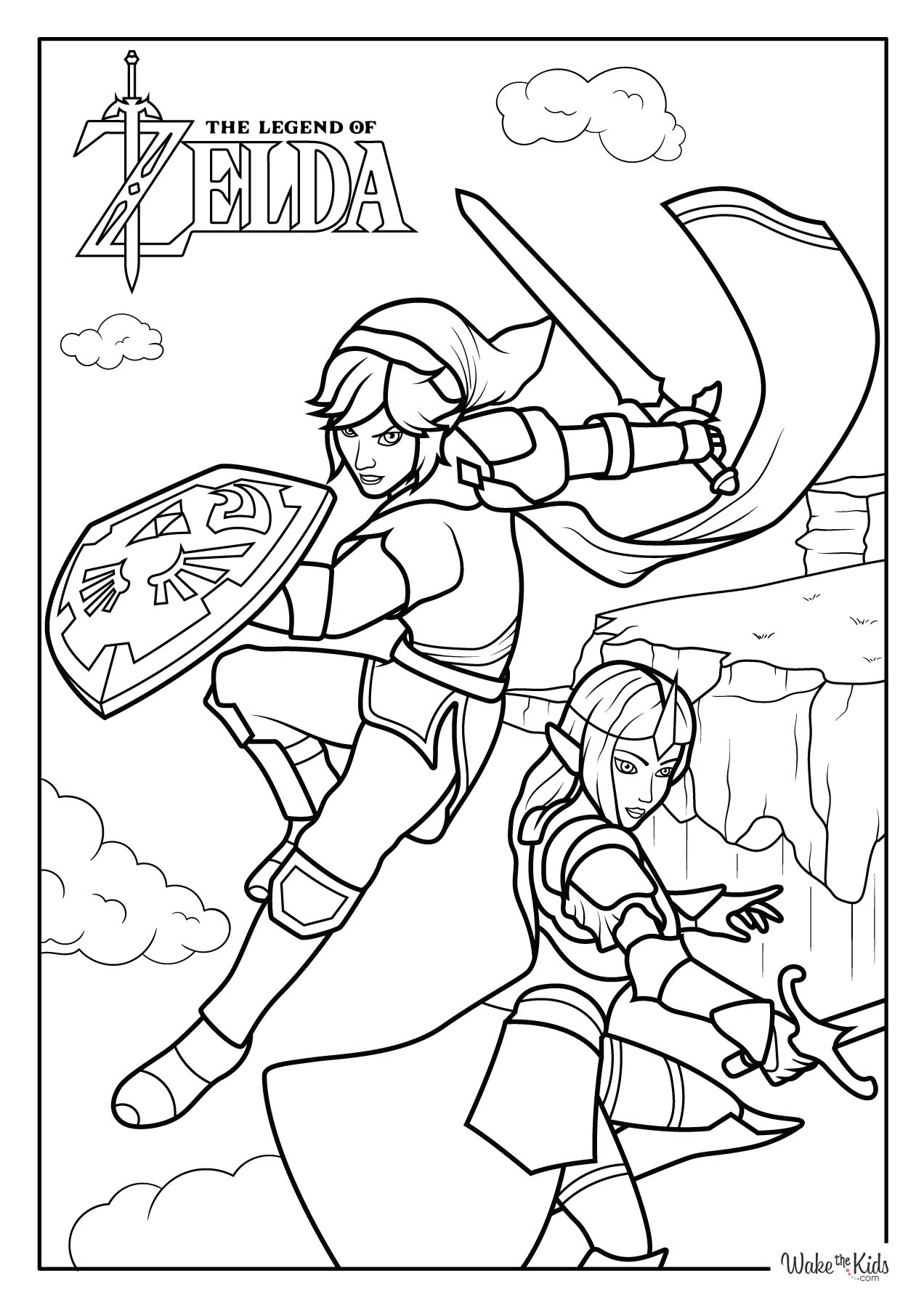 The Legend Of Zelda Coloring Pages Free Printable PDFs WakeTheKids The Legend Of Zelda Coloring Pages Free Printable PDFs WakeTheKids