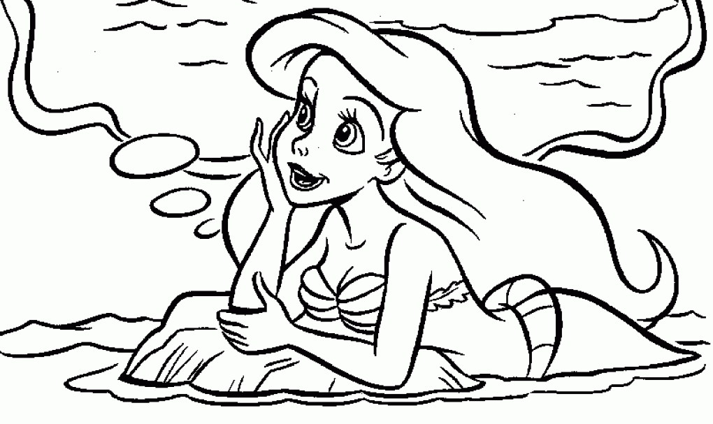 The Little Mermaid Coloring Pages Printable Coloring Nation