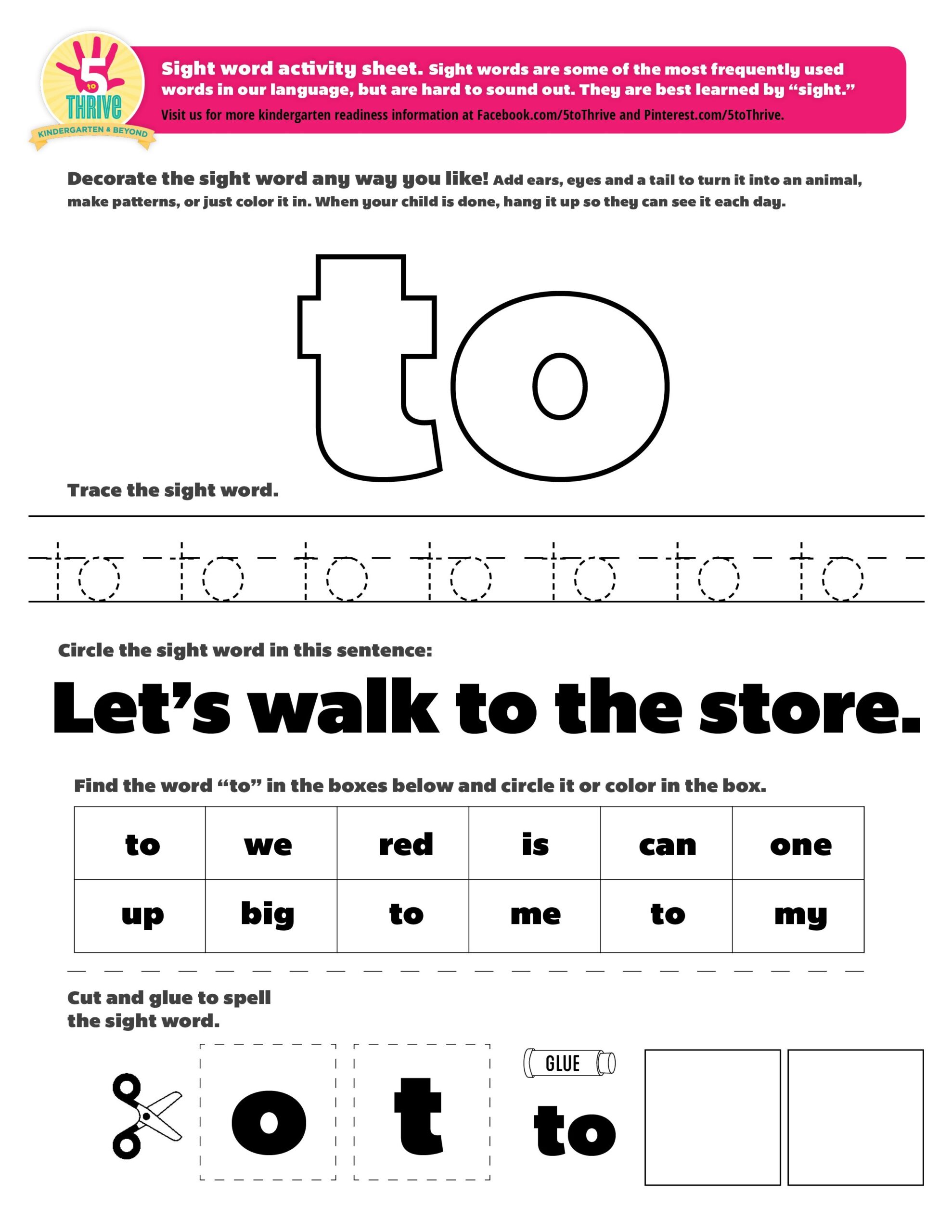 sight words worksheets sight words worksheets