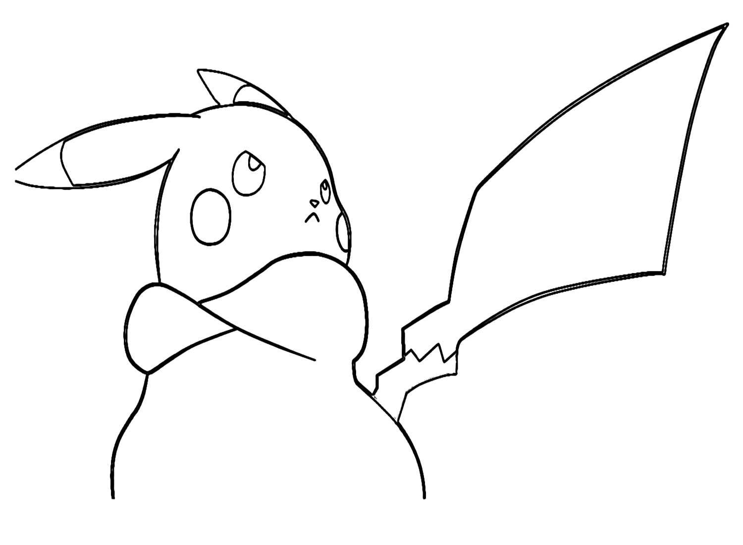 pikachu coloring page
