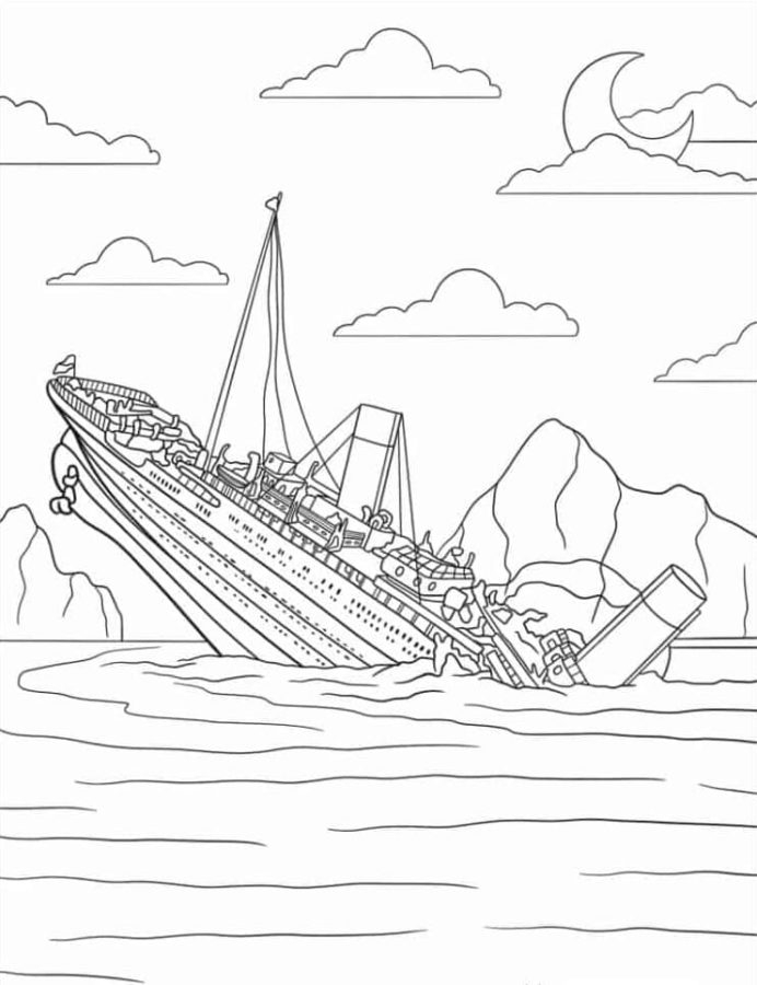 Titanic Coloring Pages
