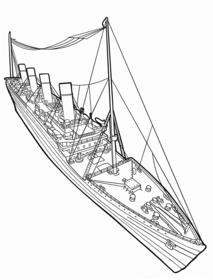 Titanic Coloring Pages Titanic Coloring Pages