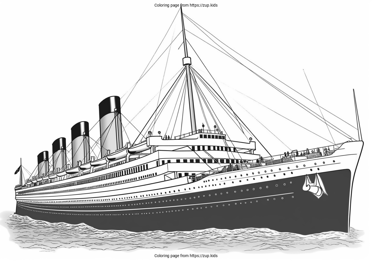 Titanic Coloring Pages Titanic Coloring Pages