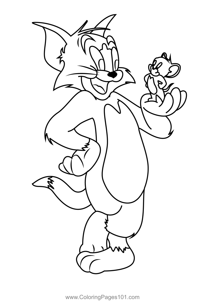 Tom And Jerry Friends Forever Coloring Page For Kids Free Tom And Tom And Jerry Friends Forever Coloring Page For Kids Free Tom And