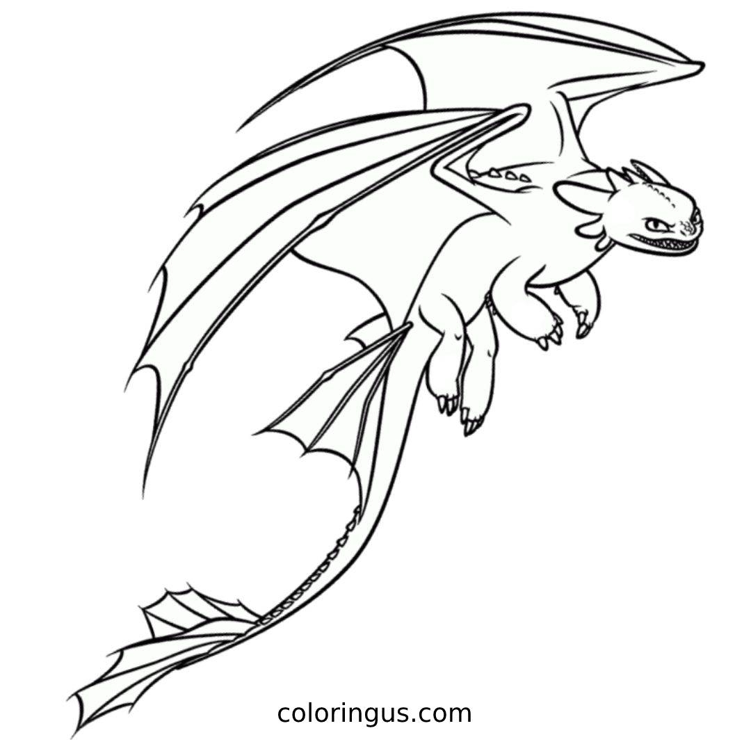 Toothless Coloring Pages Free Printable PDF Toothless Coloring Pages Free Printable PDF