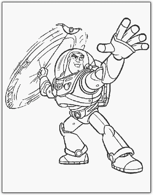 Toy Story Buzz Coloring Page