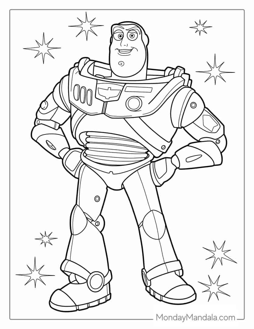 Toy Story Buzz Coloring Pages