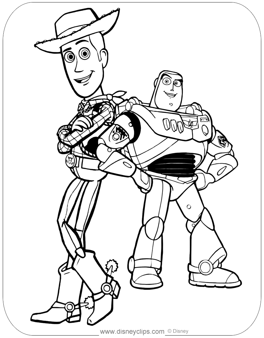 toy story buzz coloring pages