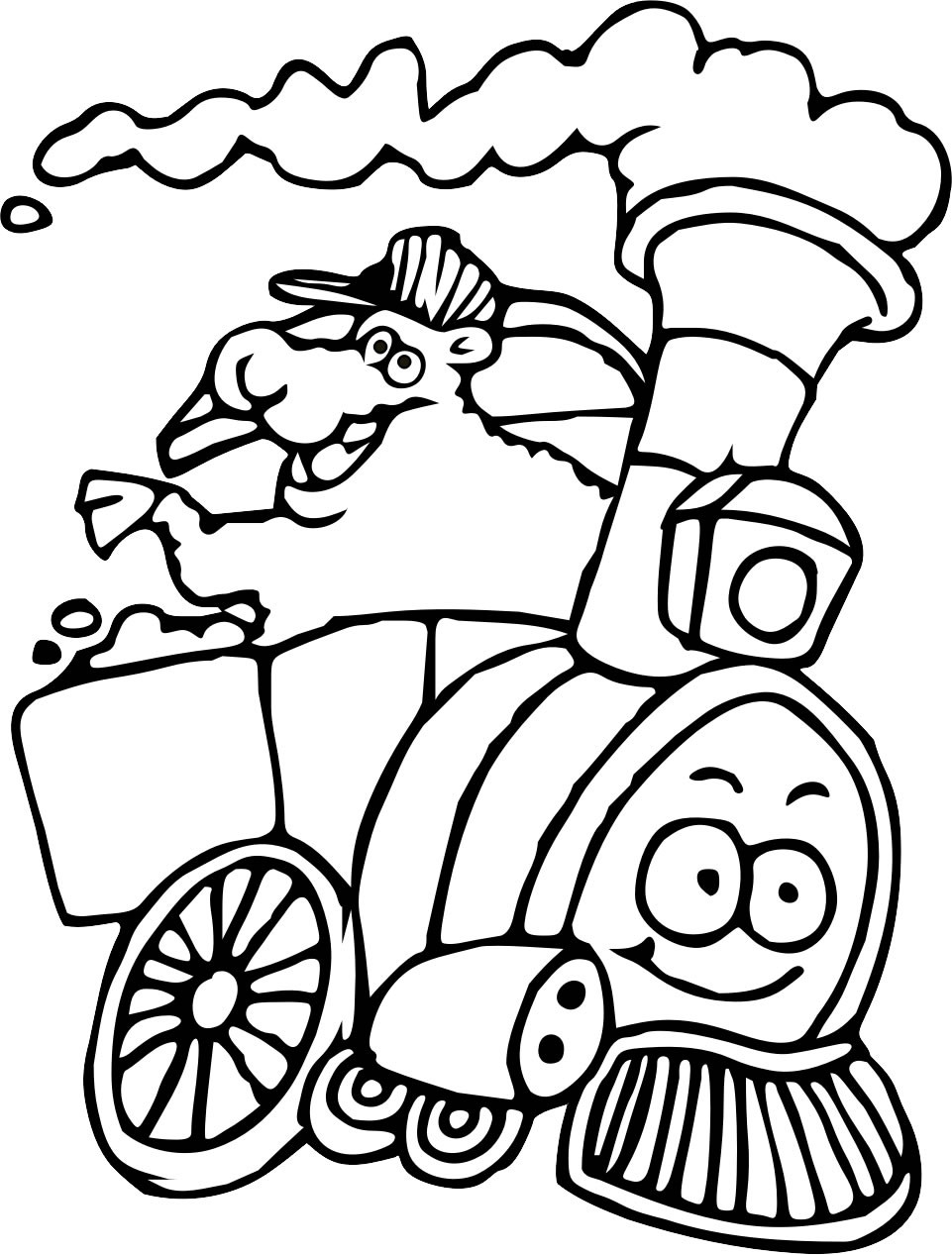 Train Coloring Pages Free PDF Printables