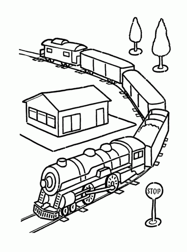 Train Coloring Pages Printable Coloring Pages FREE
