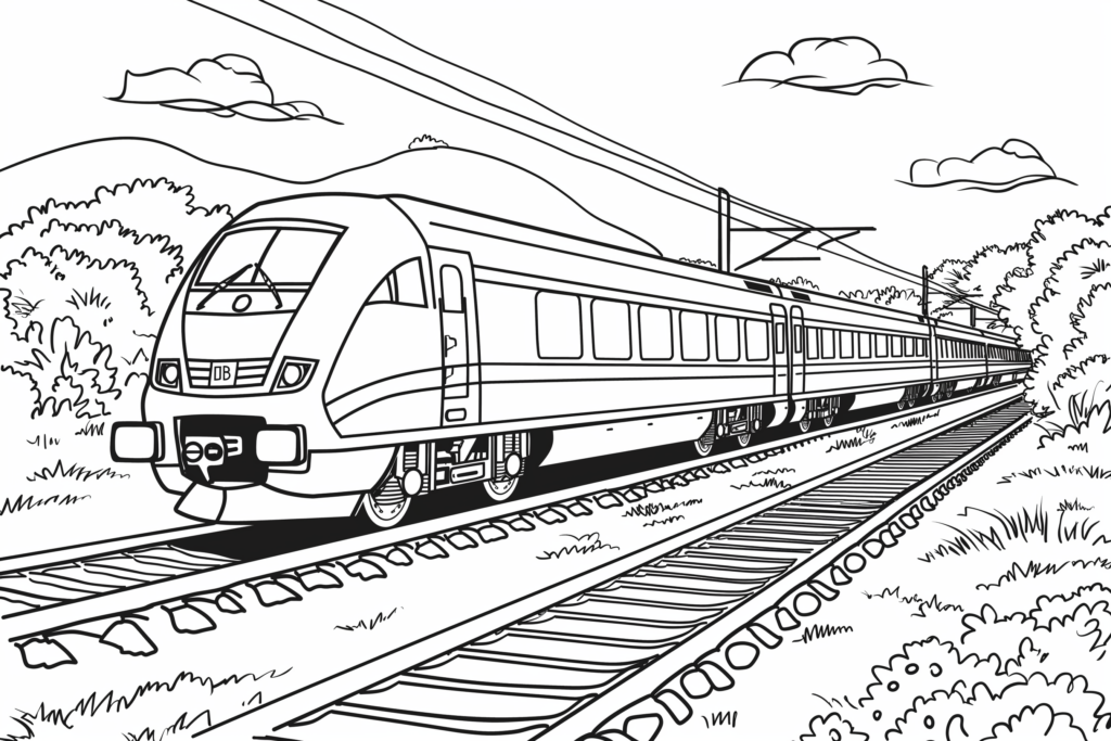 Trains Coloring Pages Printable Coloring Fun