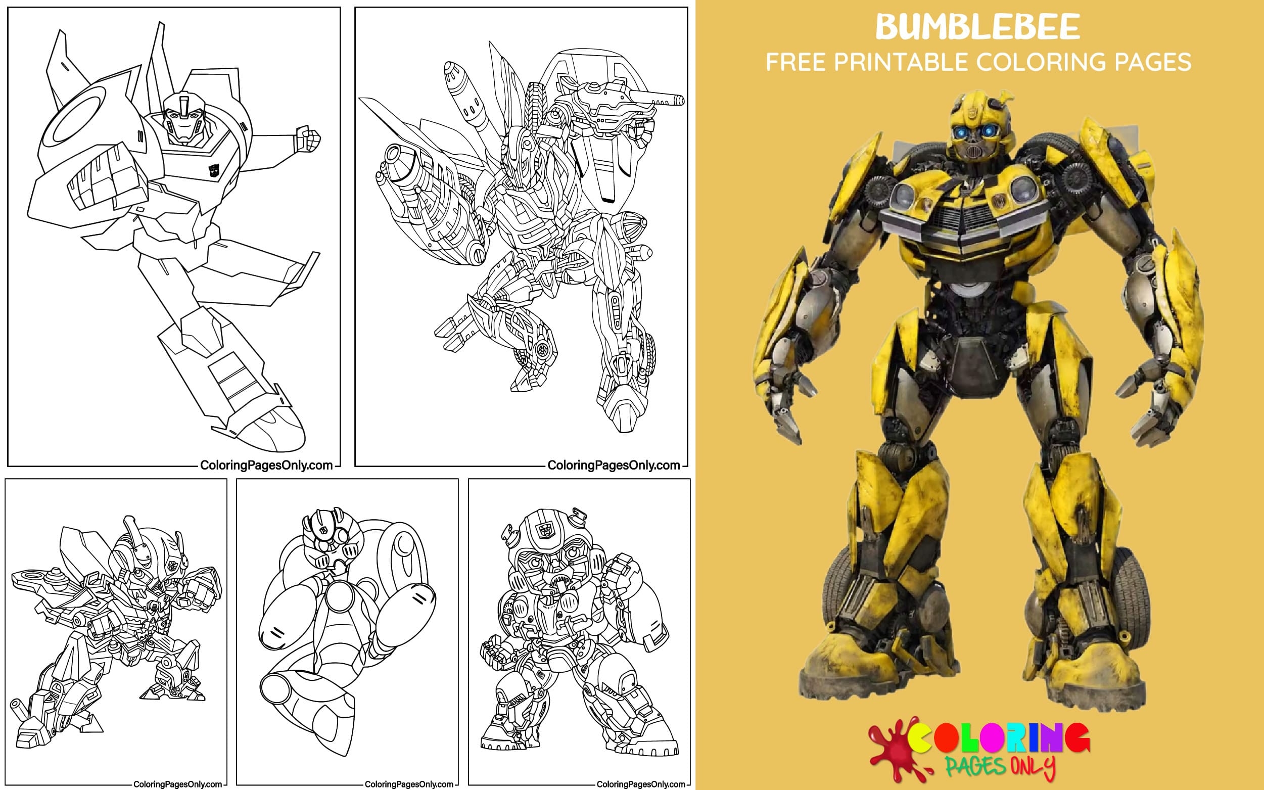Transformers Bumblebee Coloring Pages