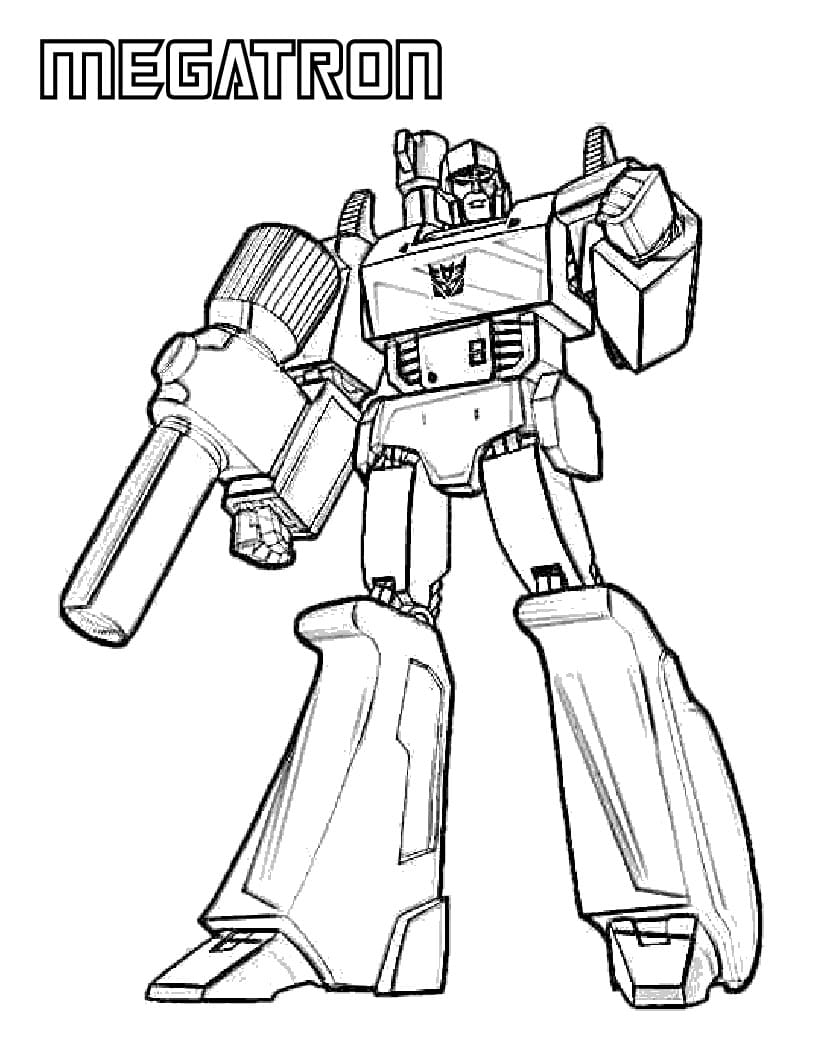 transformers coloring page