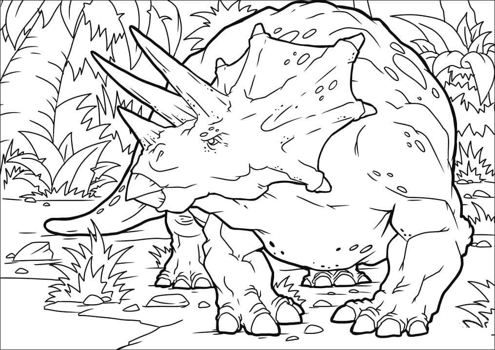 triceratops coloring page triceratops coloring page