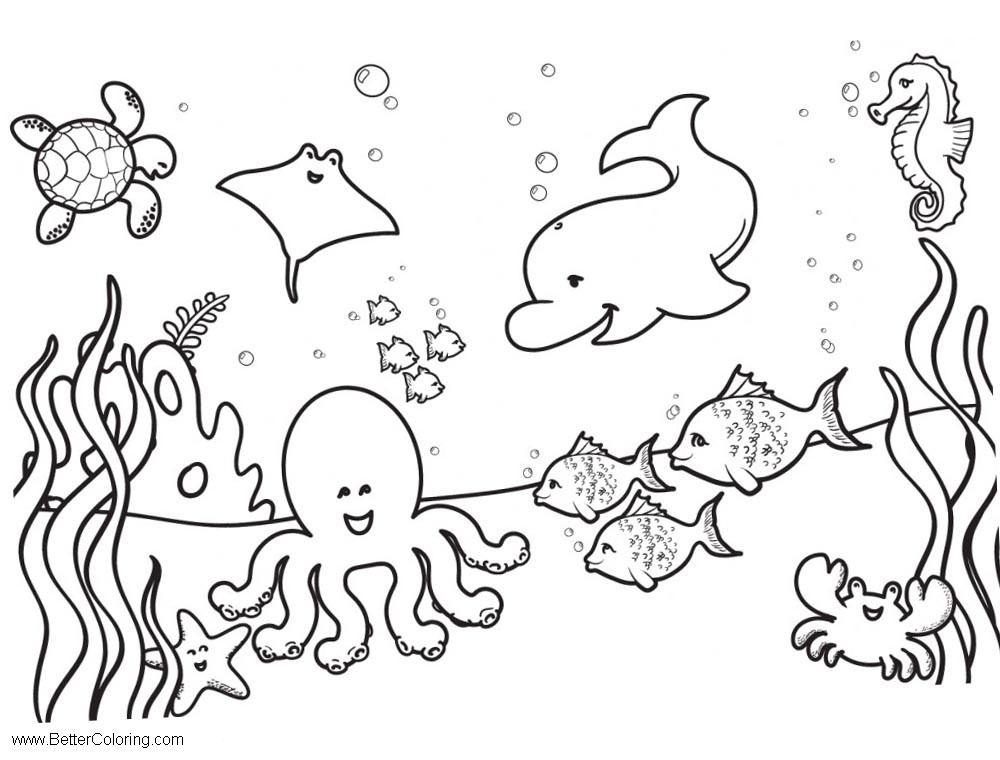 under the sea coloring pages under the sea coloring pages