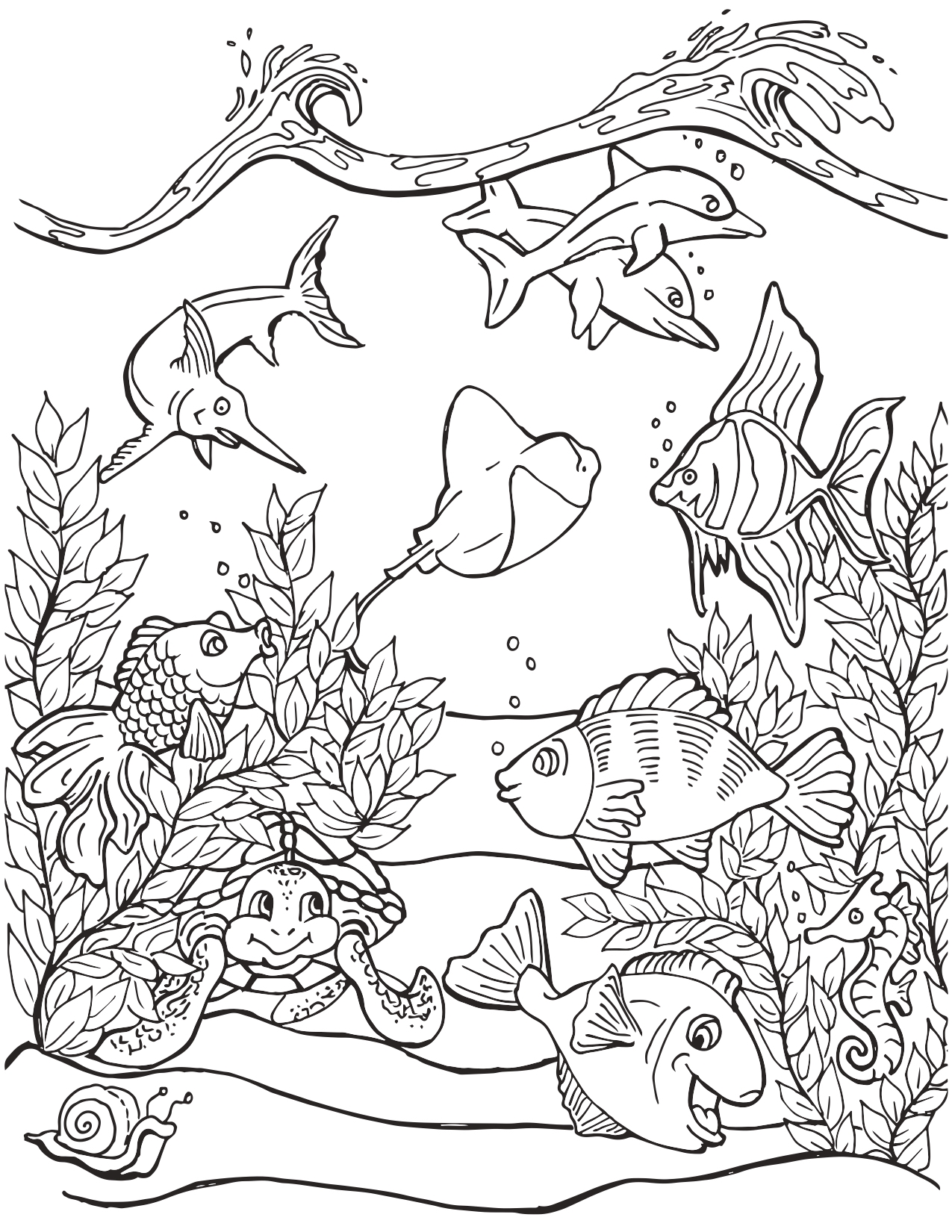 Under Sea Coloring Pages Free Coloring Pages To Print Under Sea Coloring Pages Free Coloring Pages To Print