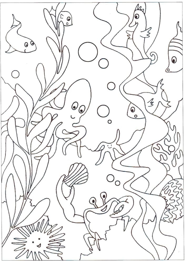 Under Sea Coloring Pages