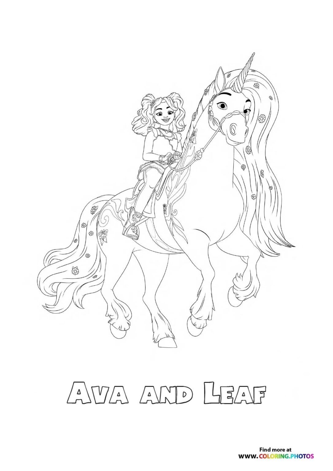 Unicorn Academy Coloring Pages For Kids