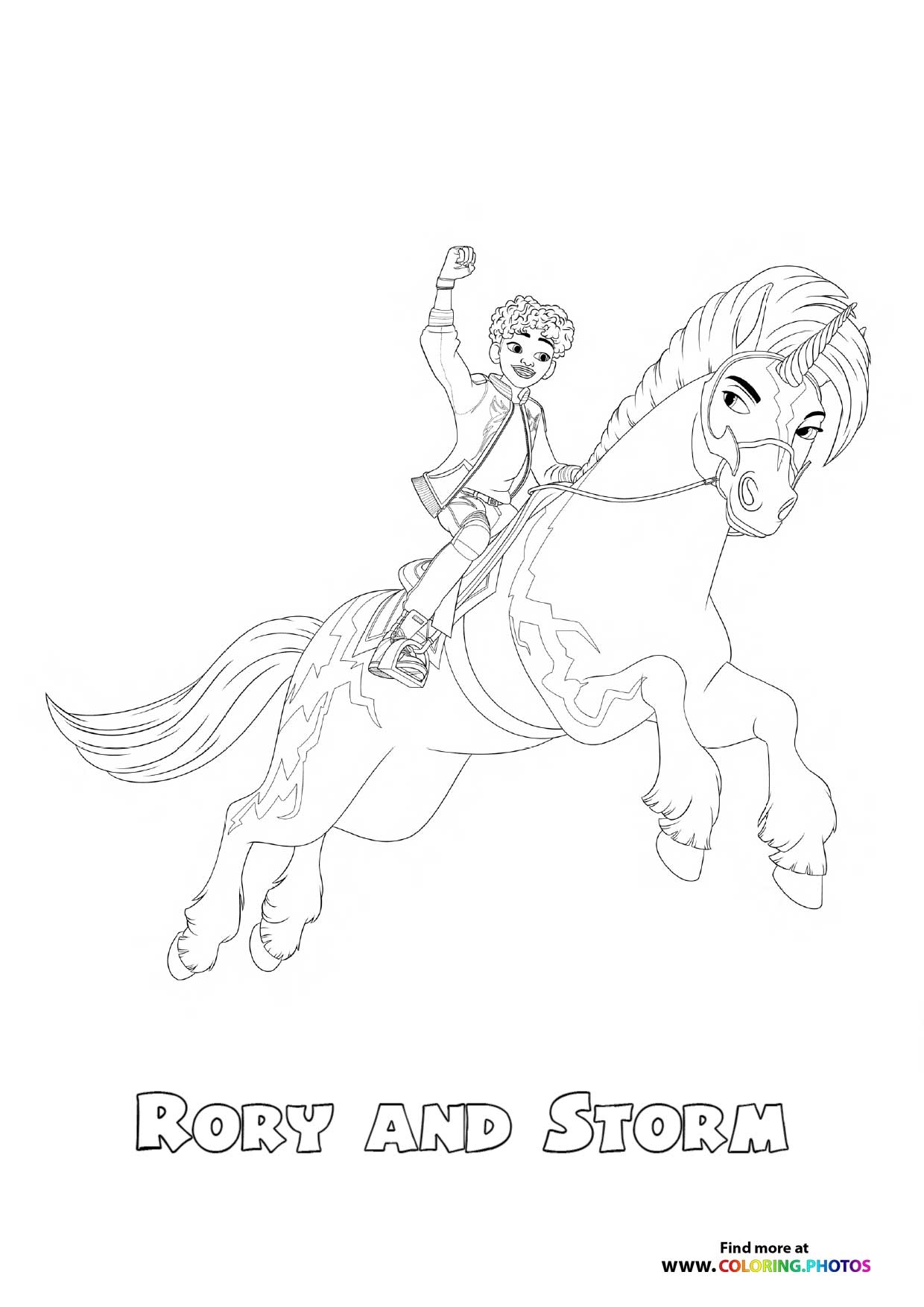 unicorn academy coloring pages