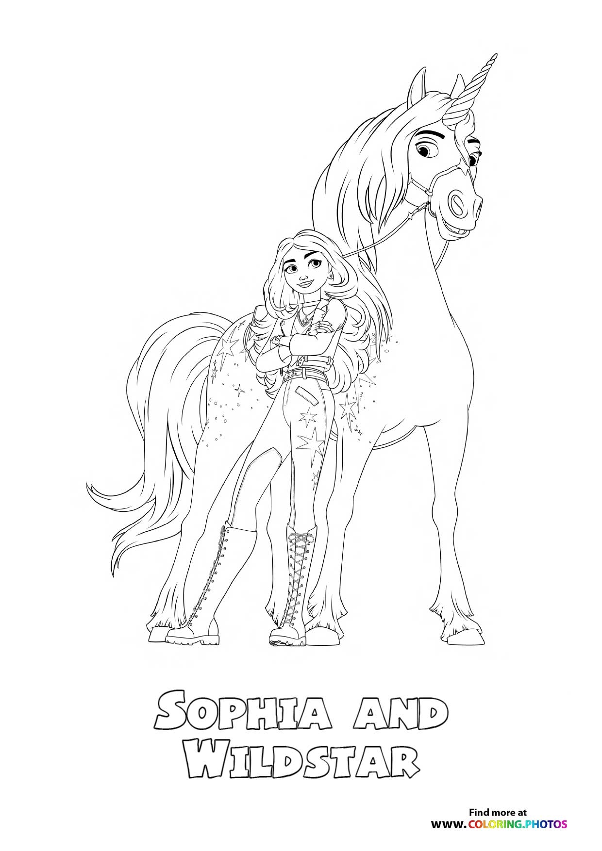 Unicorn Academy Coloring Pages For Kids