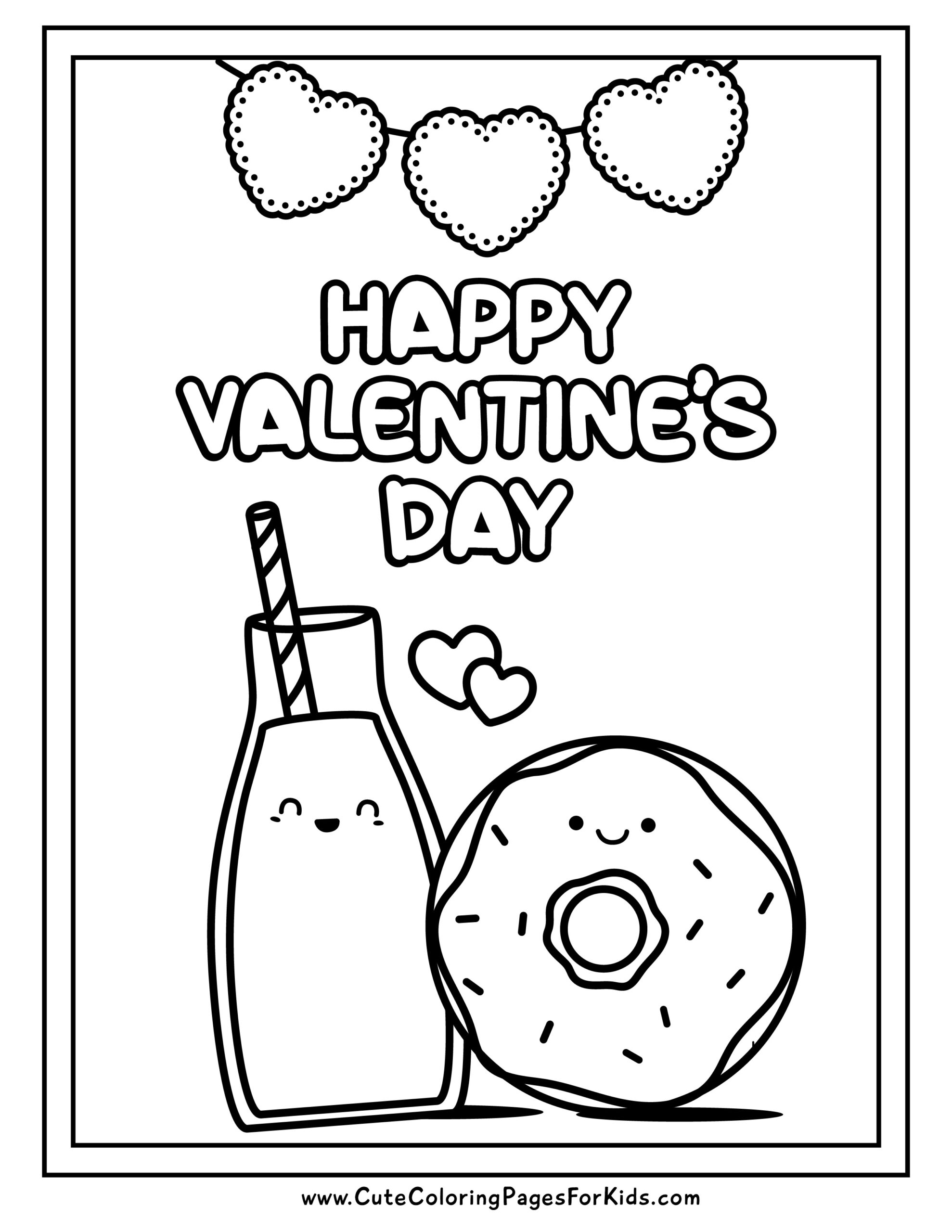 free valentines day coloring pages