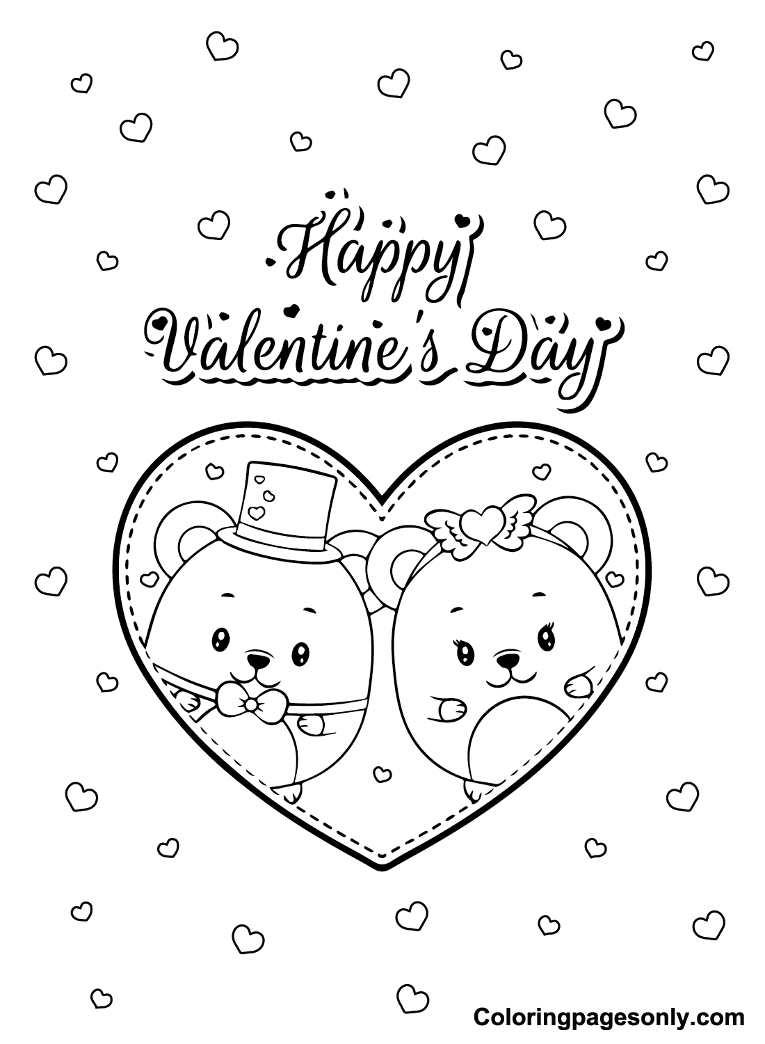 Valentines Day Cards Coloring Pages Coloring Pages