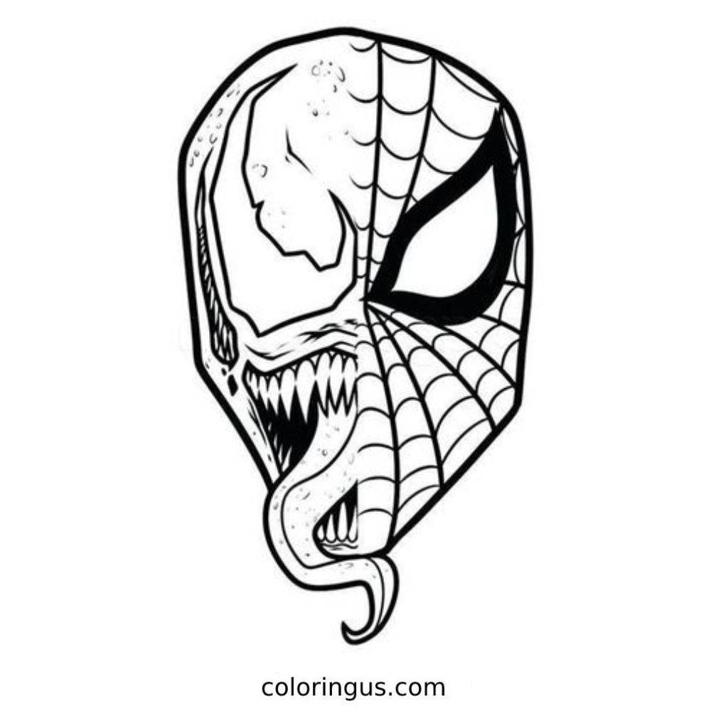 Venom Coloring Pages Free Printable PDF 