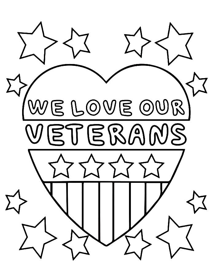 Veterans Day Coloring Pages Free Printable PDF Veterans Day Coloring Pages Free Printable PDF