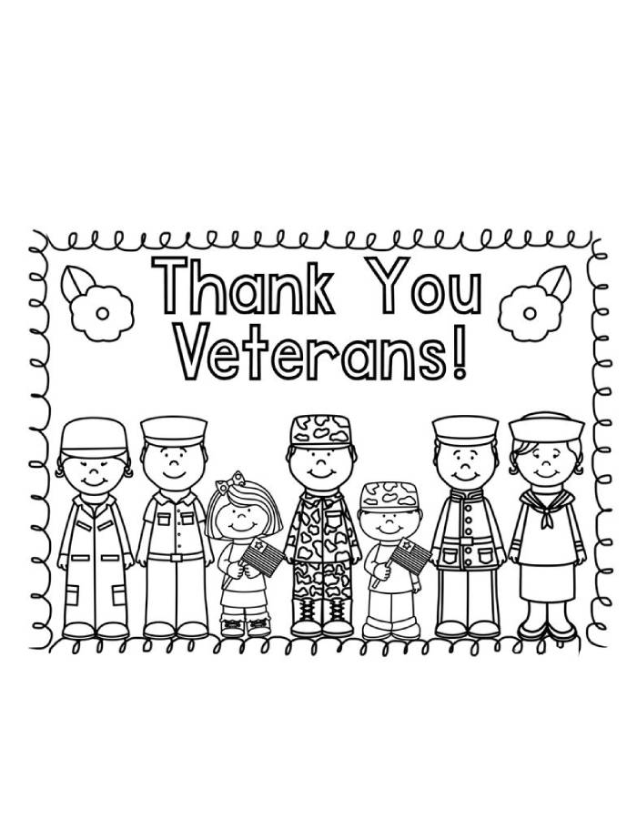 Veterans Day Coloring Pages Free Printable PDF Veterans Day Coloring Pages Free Printable PDF