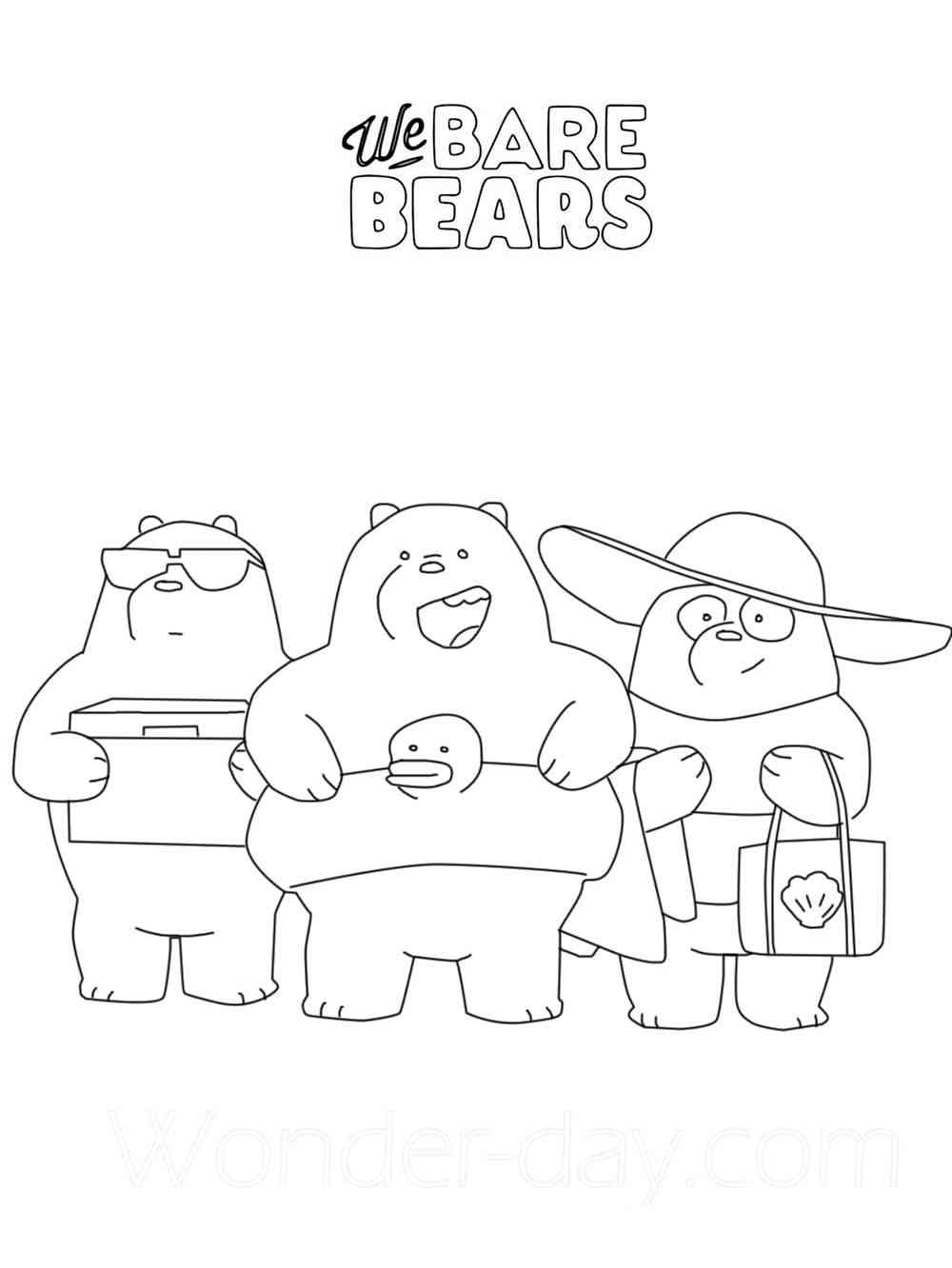We Bare Bears Coloring Pages We Bare Bears Coloring Pages