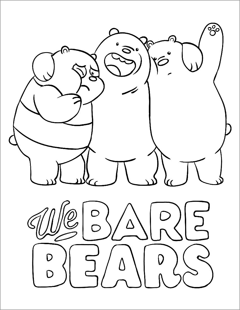We Bare Bears Free Coloring Pages ColoringBay We Bare Bears Free Coloring Pages ColoringBay